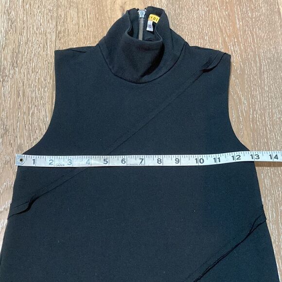 Alice + Olivia Black sleeveless body con dress with mock turtleneck size XS - Picture 7 of 11